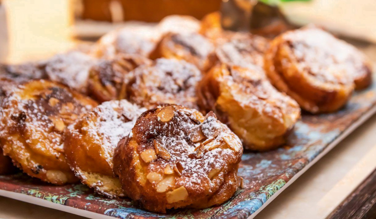 Rabanada de Forno no Tabuleiro