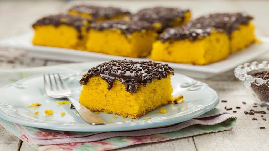 Receita de Bolo de Cenoura Fofinho