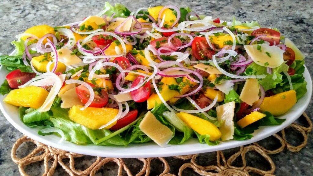 salada verde para o natal