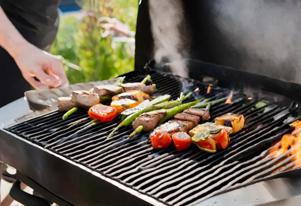 Preparando o grill