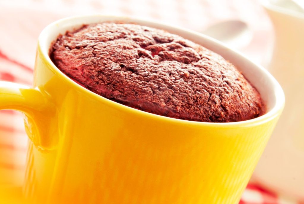 bolo de caneca de chocolate