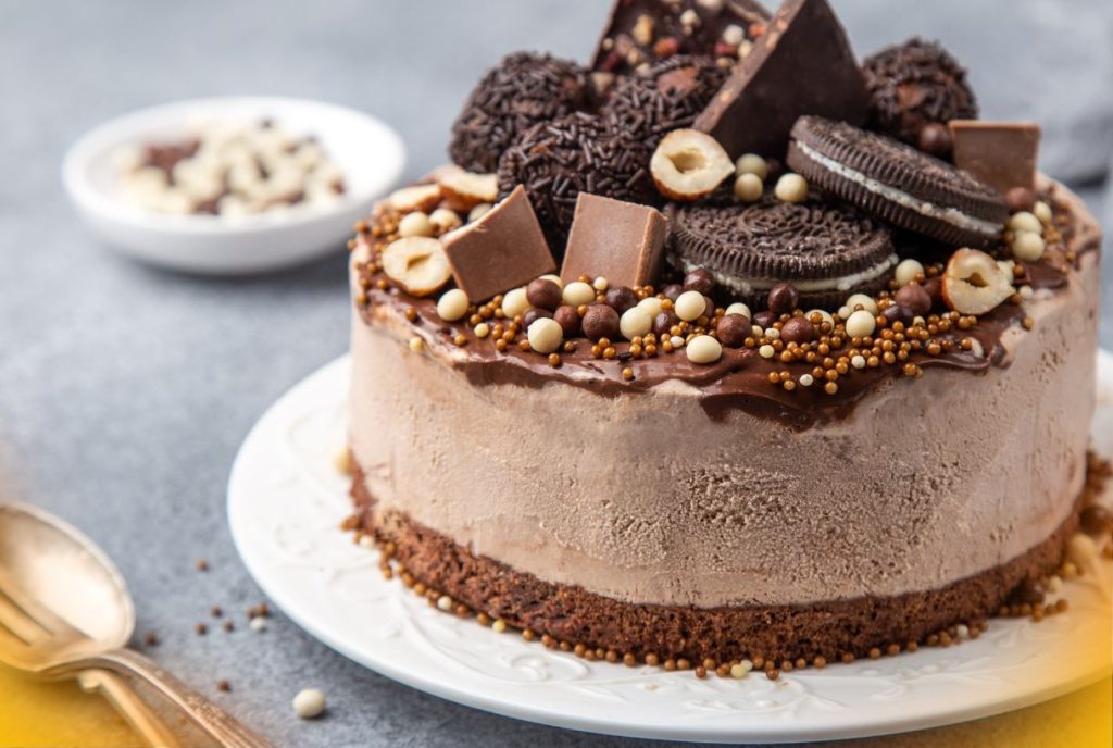 Receita de bolo de chocolate gelado