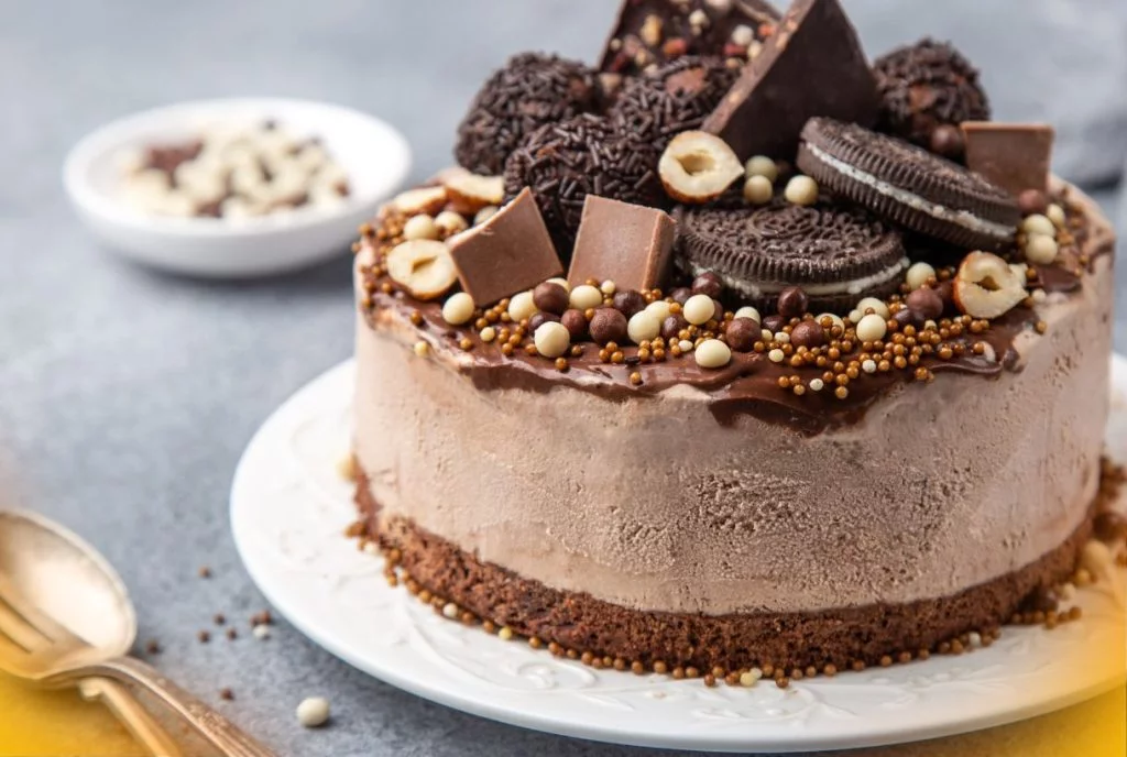 Receita de bolo de chocolate gelado