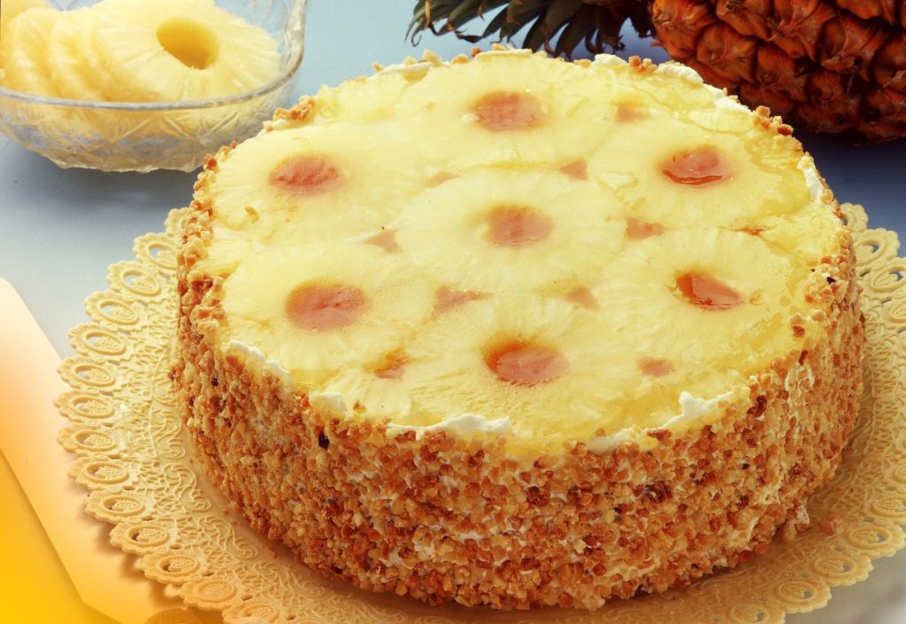 Bolo Gelado de Abacaxi Simples