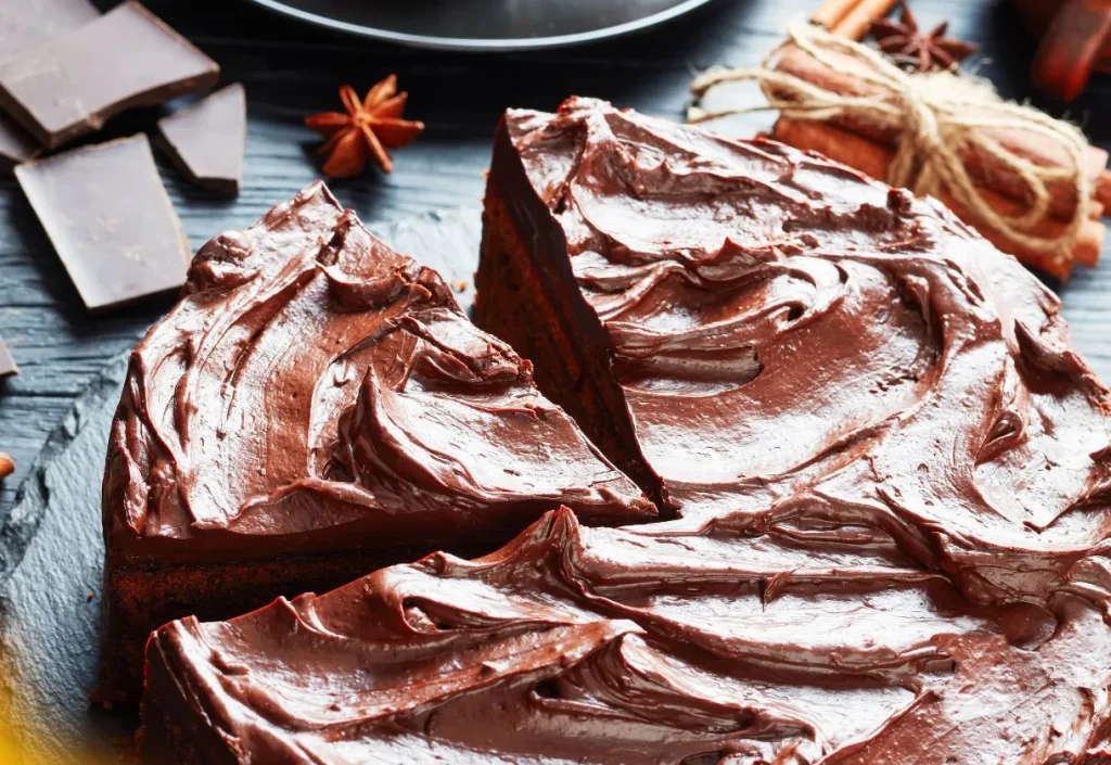 Bolo de Chocolate com ganache