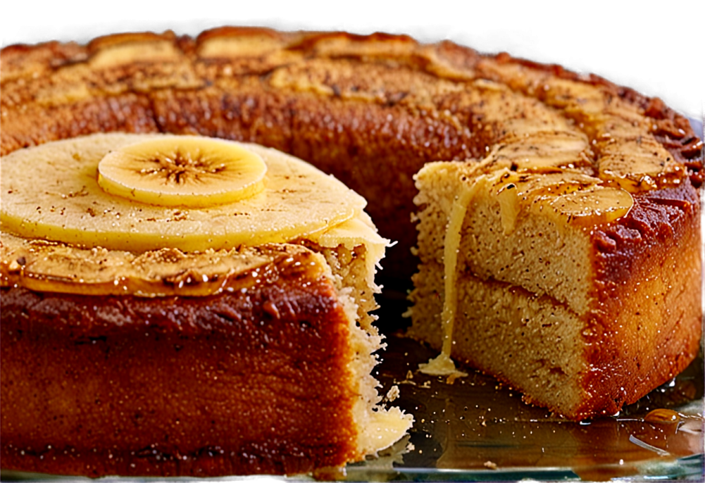 Bolo de Banana Caramelizada
