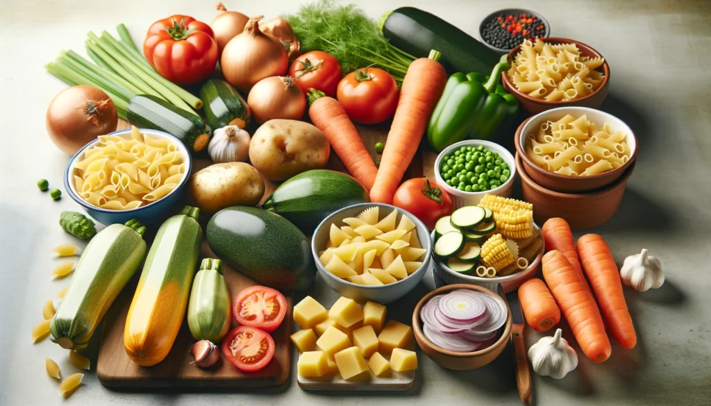 Ingredientes Frescos e Nutritivos para a Melhor Sopa de Legumes com Macarrão