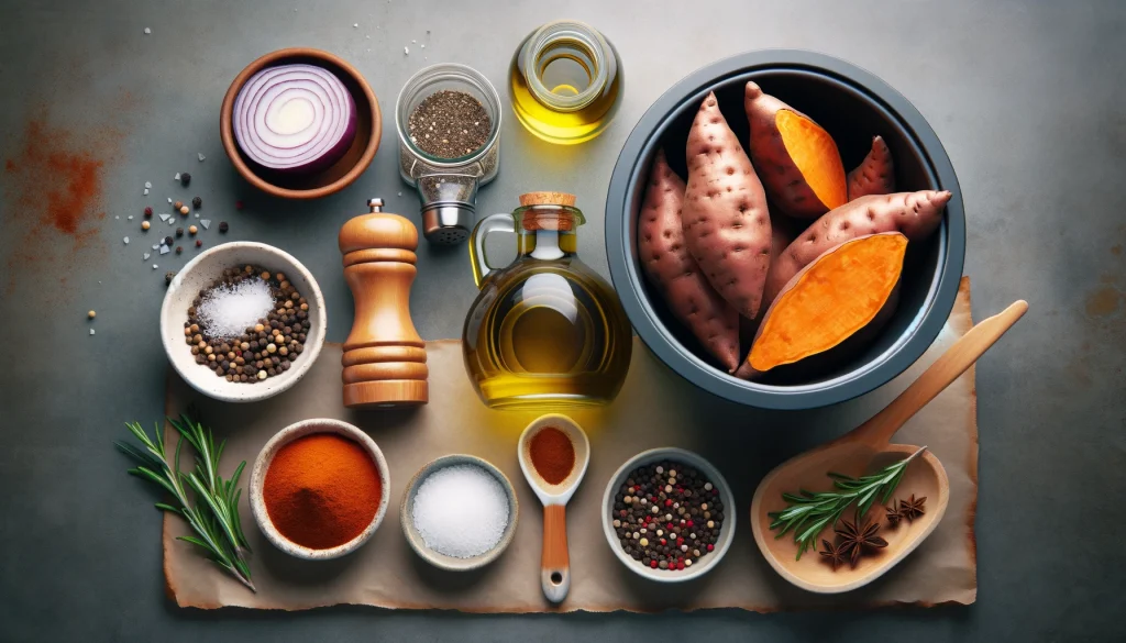 Ingredientes Necessários para Chips de Batata Doce na AirFryer