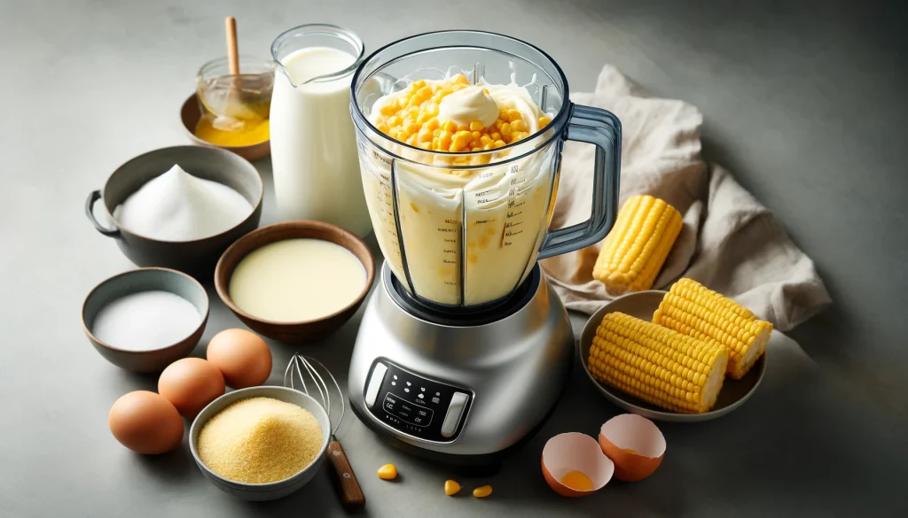Ingredientes Necessários para fazer o Bolo Cremoso de Milho
