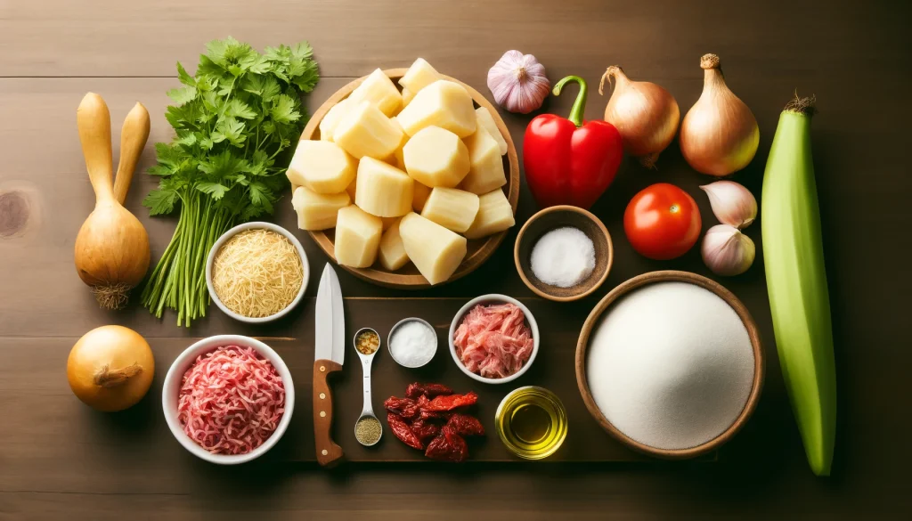 Ingredientes Necessários para o Caldo de Mandioca Simples