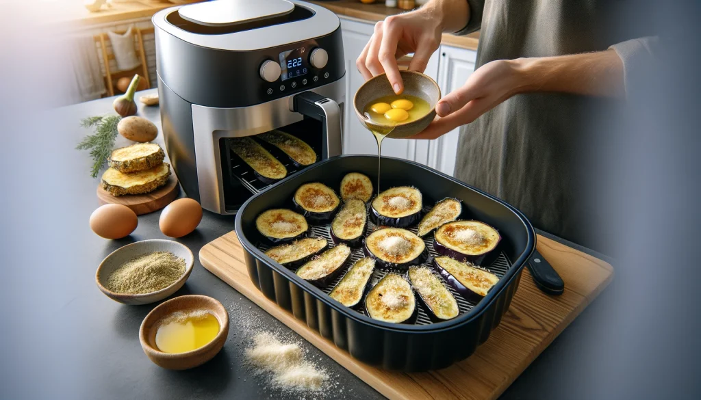 Modo de Preparo Passo a Passo como fazer a Berinjela na Air Fryer