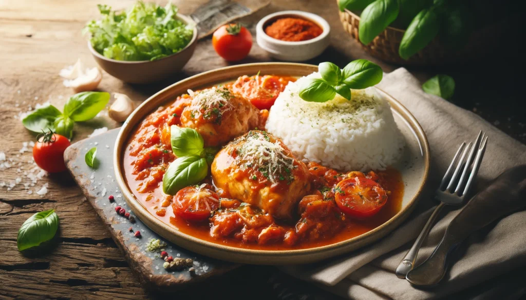 Modo de Preparo da Receita de Frango ao Molho de Tomate