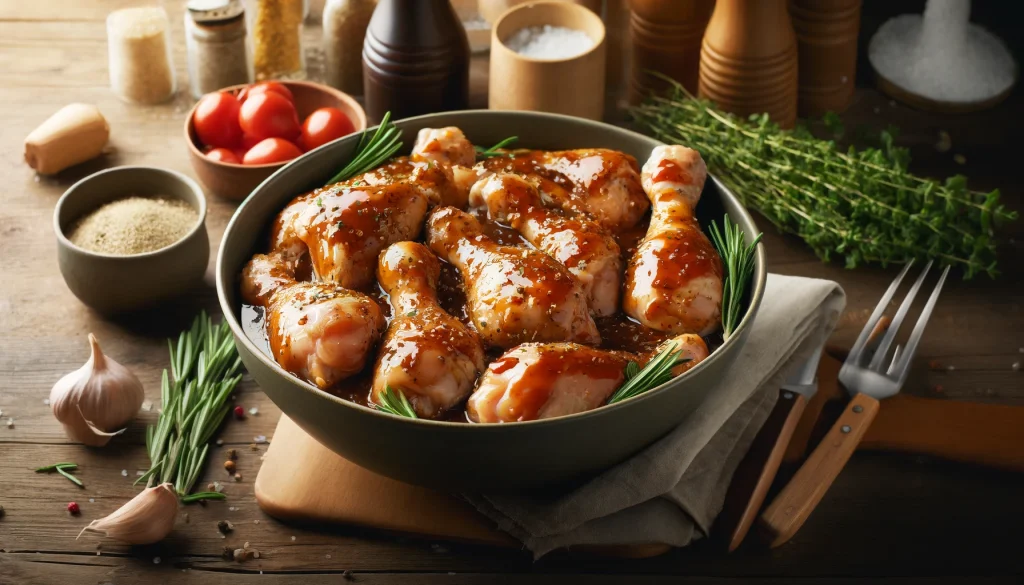 Modo de Preparo das Coxas de Frango com Marinada Especial