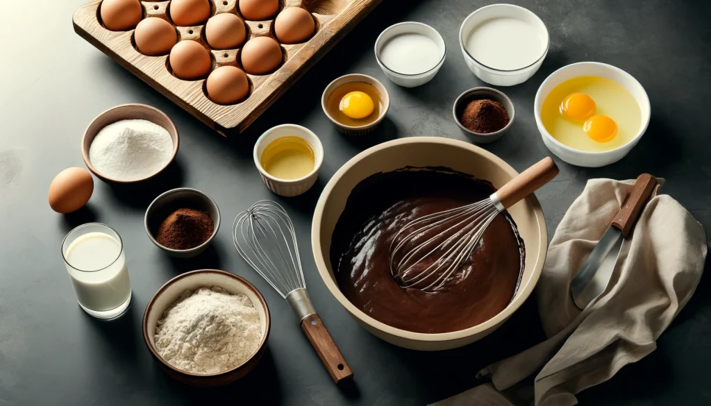 Modo de Preparo do Bolo de Chocolate com Recheio de Prestígio