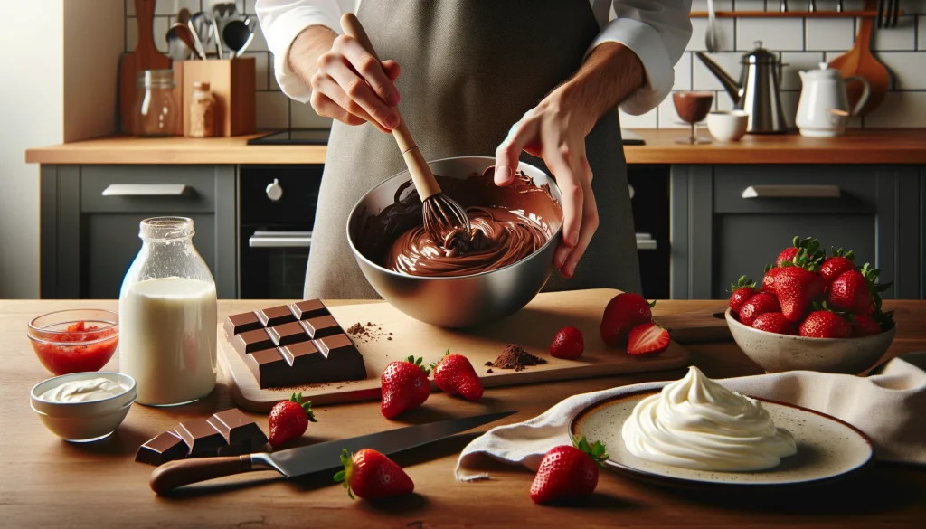Modo de Preparo do Mousse de Morango