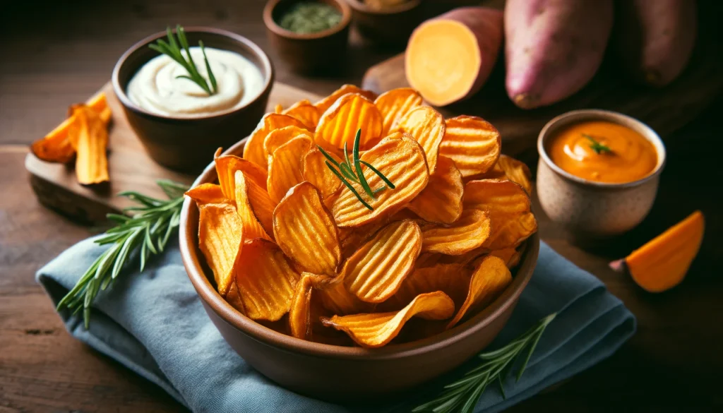 Receita de Chips de batata doce na AirFryer