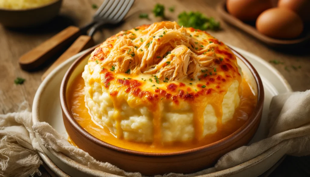 Receita de Escondidinho de Frango Cremoso