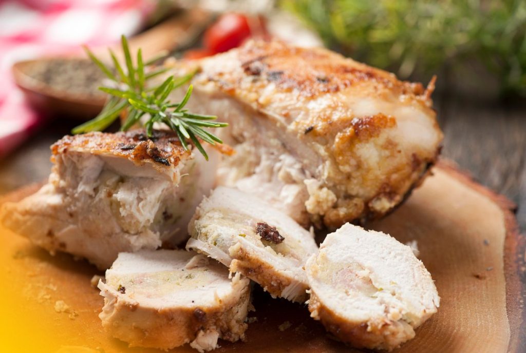 Receita de Filé de frango recheado no forno