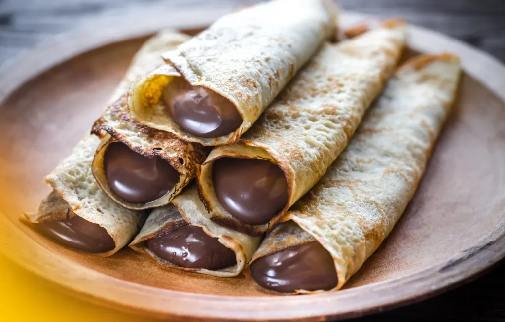 Receita de Panqueca Doce com Nutella