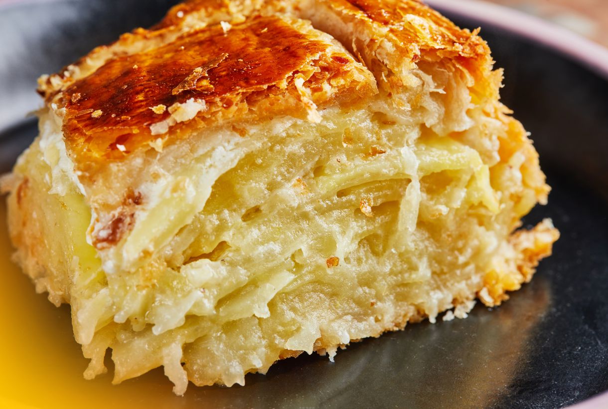 Receita de Torta salgada de batata e queijo