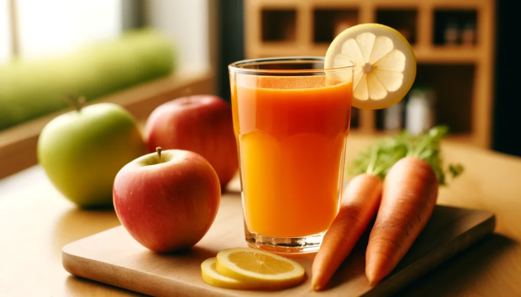 Suco de Maçã com Cenoura