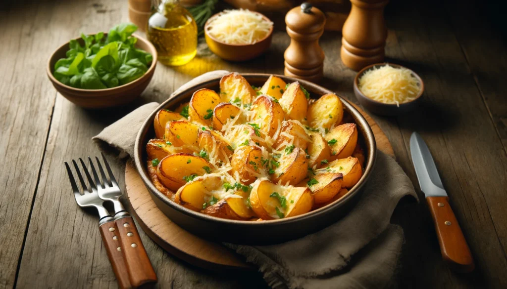 Batata sanfonada assada