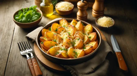Batata sanfonada assada