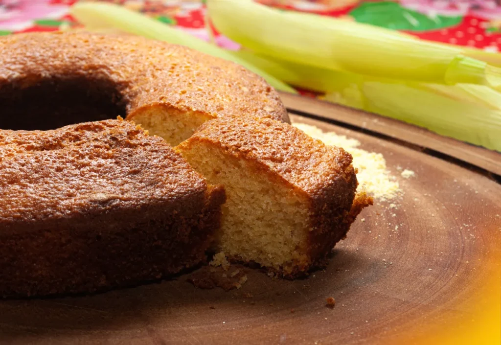 Bolo de Fubá com Milharina