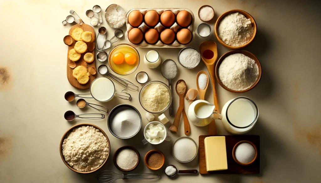 Ingredientes Essenciais para Fazer o Bolo Toalha Felpuda