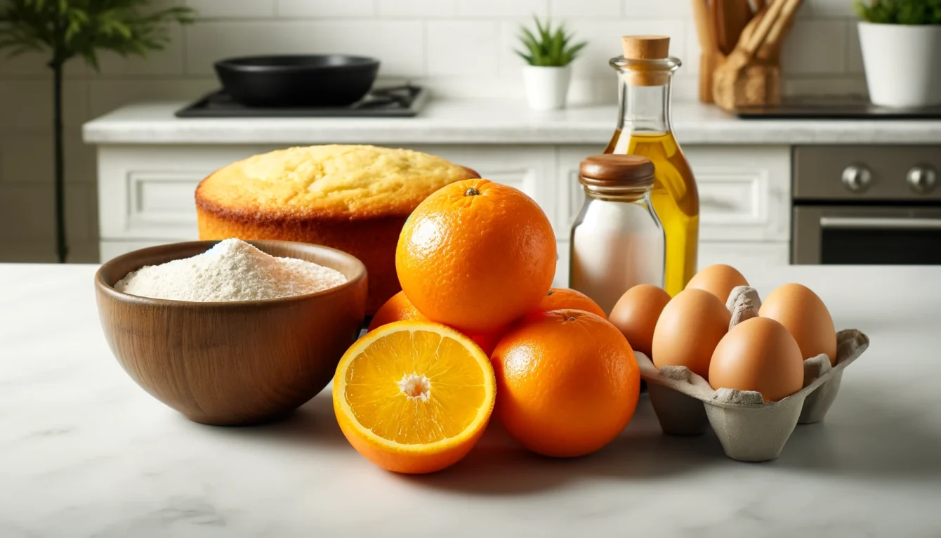 Ingredientes Frescos e Naturais A Base para um Bolo de Laranja Perfeito