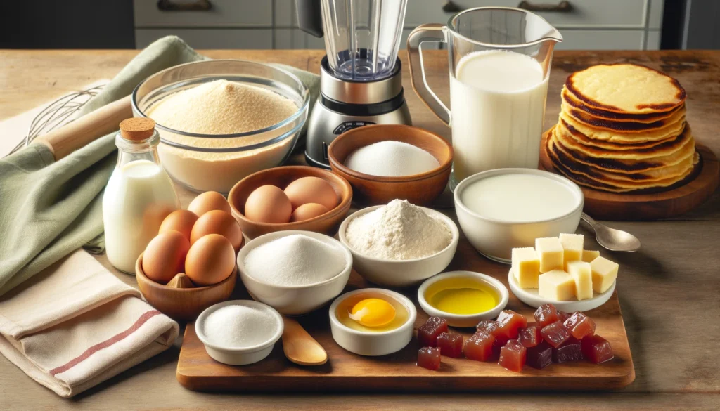 Ingredientes Necessários para o Bolo de Fubá Fofinho e Úmido de Liquidificador com Goiabada
