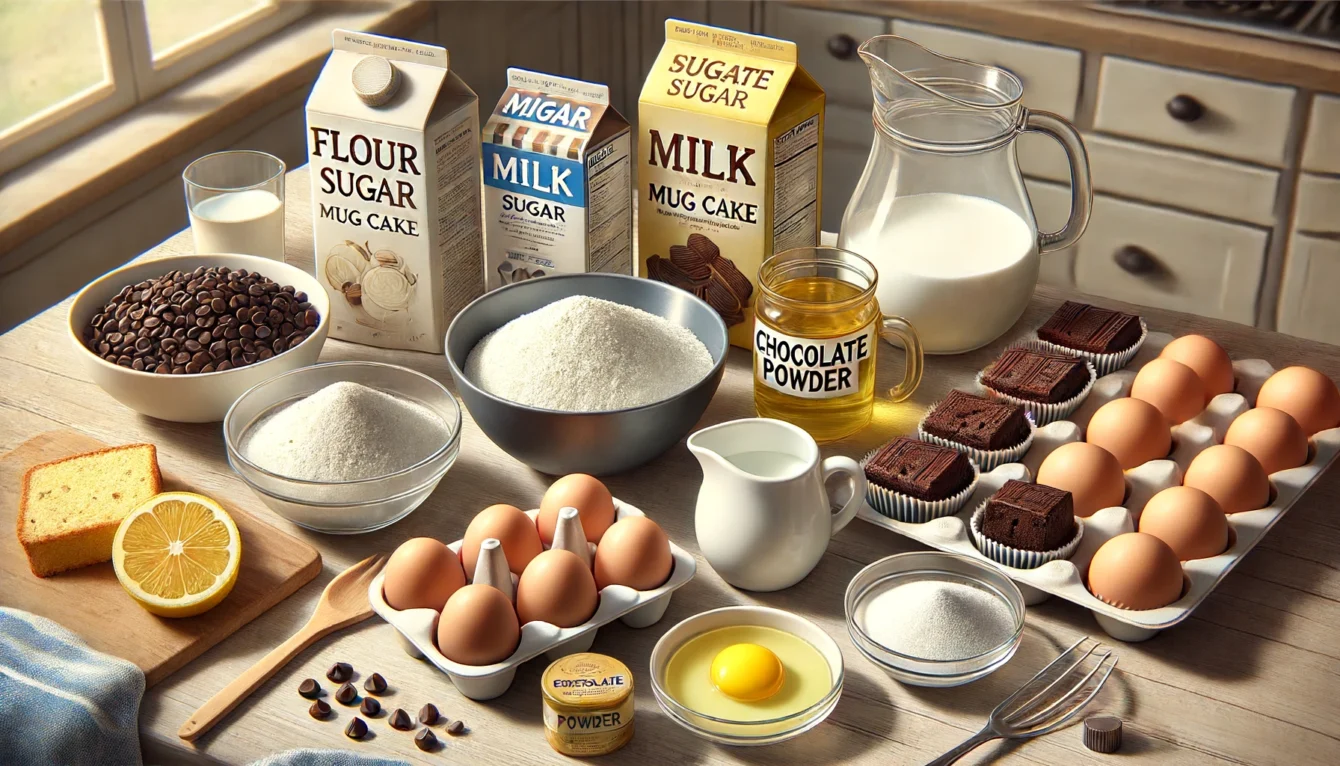 Ingredientes Para Fazer o Bolo de Copo Mais Rápido e Delicioso