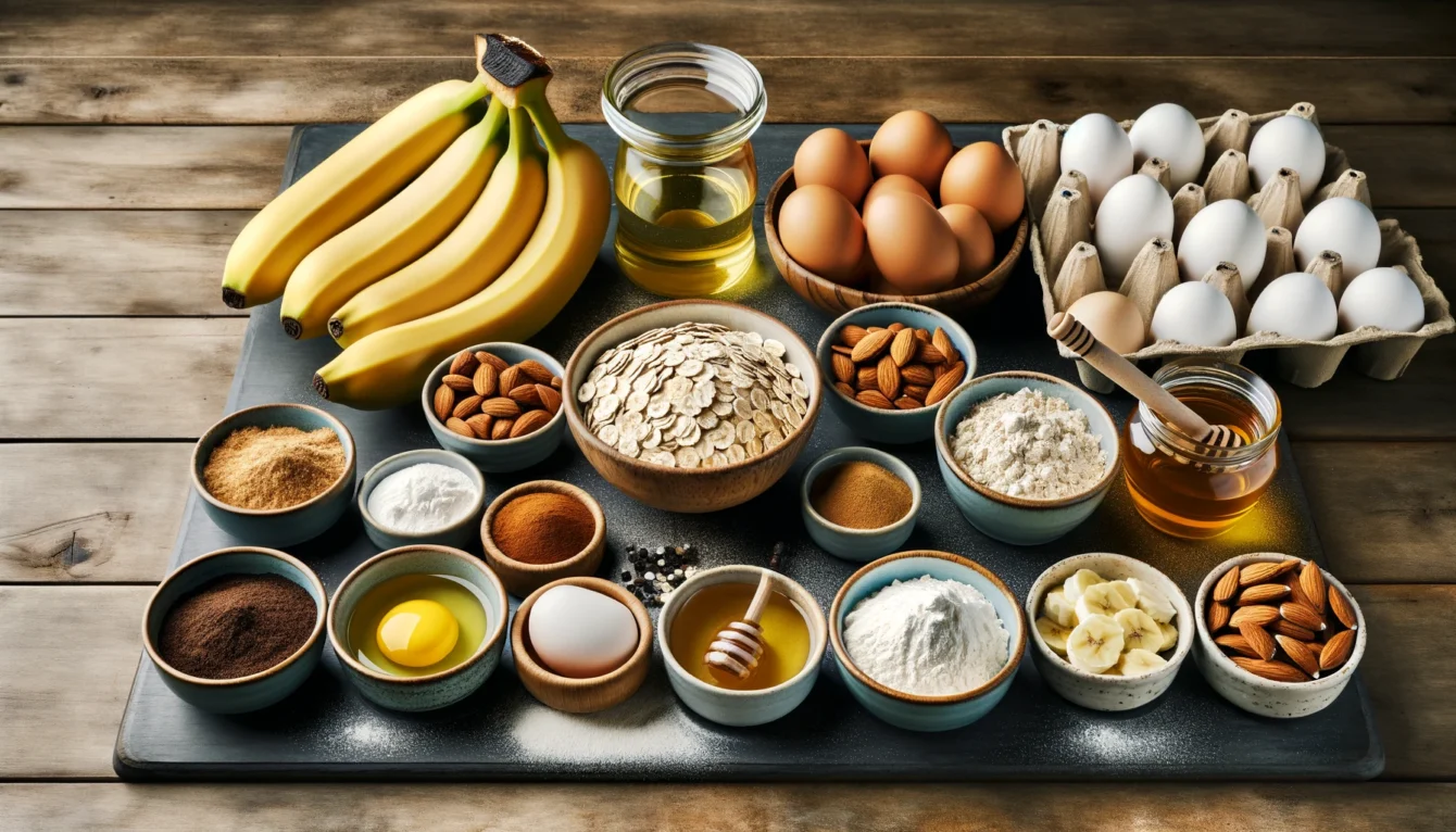Ingredientes Saudáveis para o Bolo Fitness de Banana