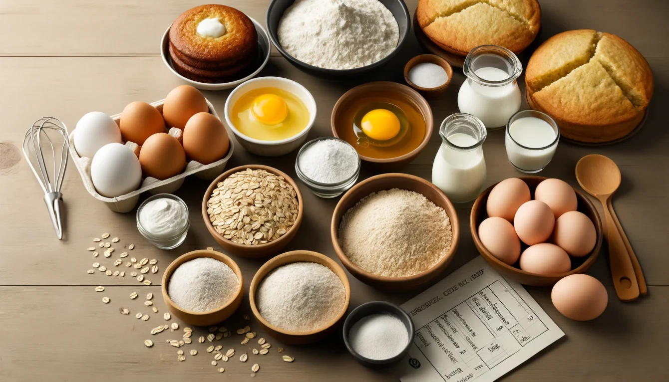 Ingredientes Saudáveis para um Bolo de Leite Ninho Fit Perfeito