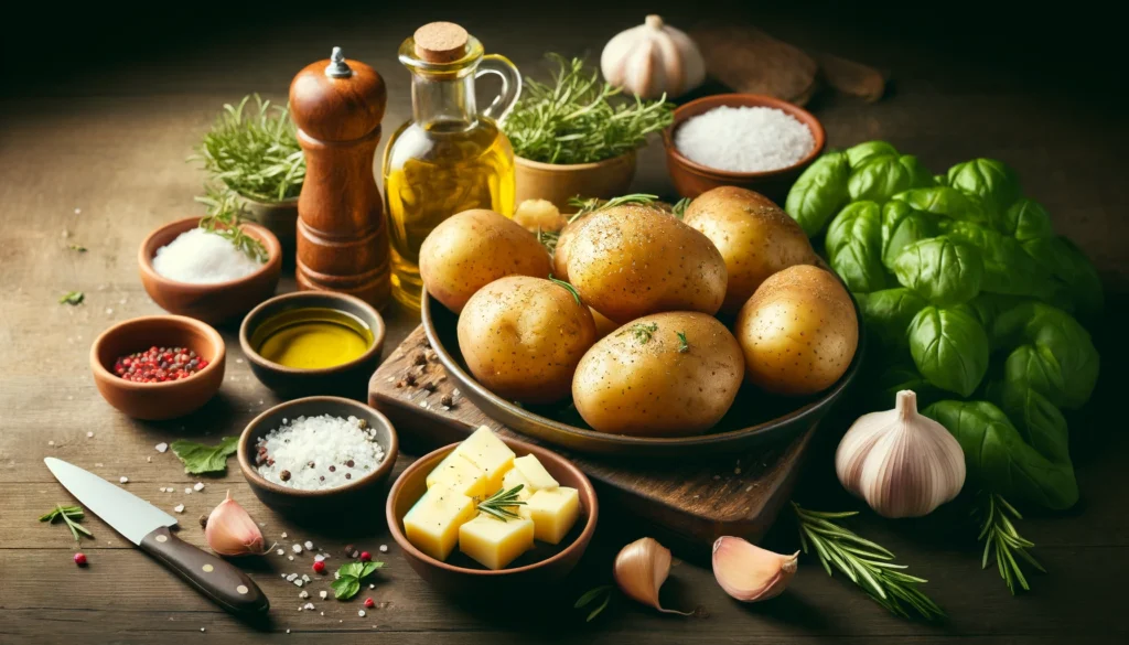 Ingredientes para Fazer Batata Sanfonada Assada