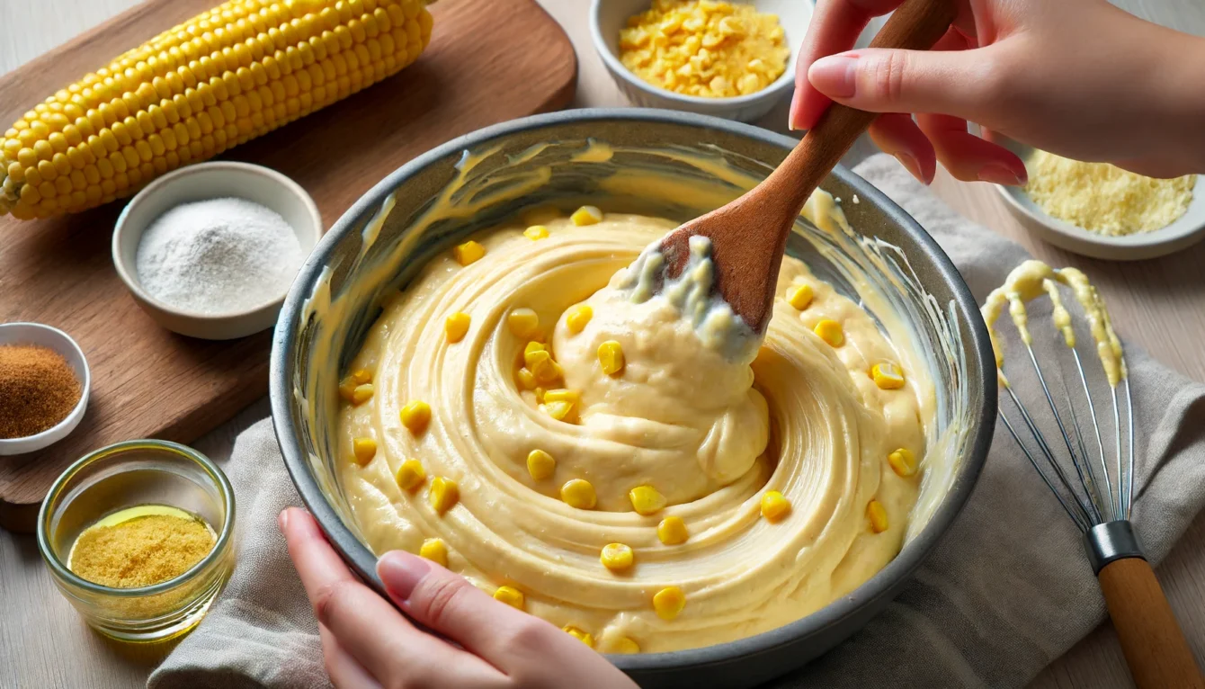 Modo de Preparo do Bolo de Milho Verde Espiga Cremoso