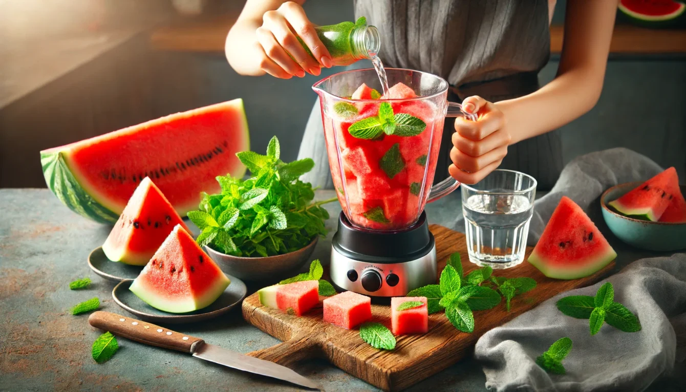 Passo a Passo Detalhado para Preparar o Suco de Melancia com Hortelã
