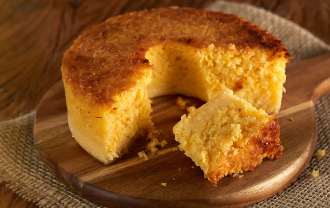 Receita de Bolo de Milho Verde Espiga Cremoso
