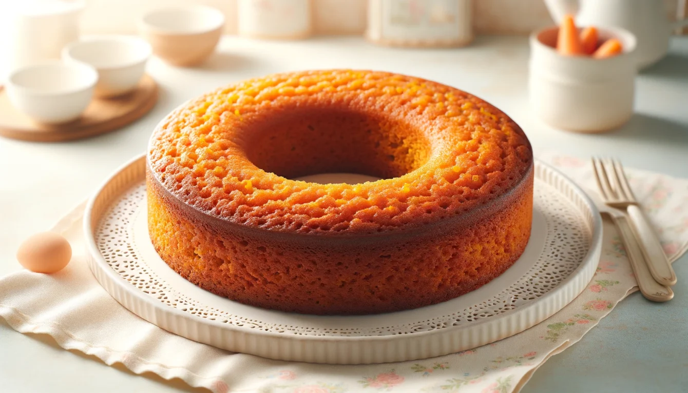 Receita de Bolo de cenoura com farinha de mandioca