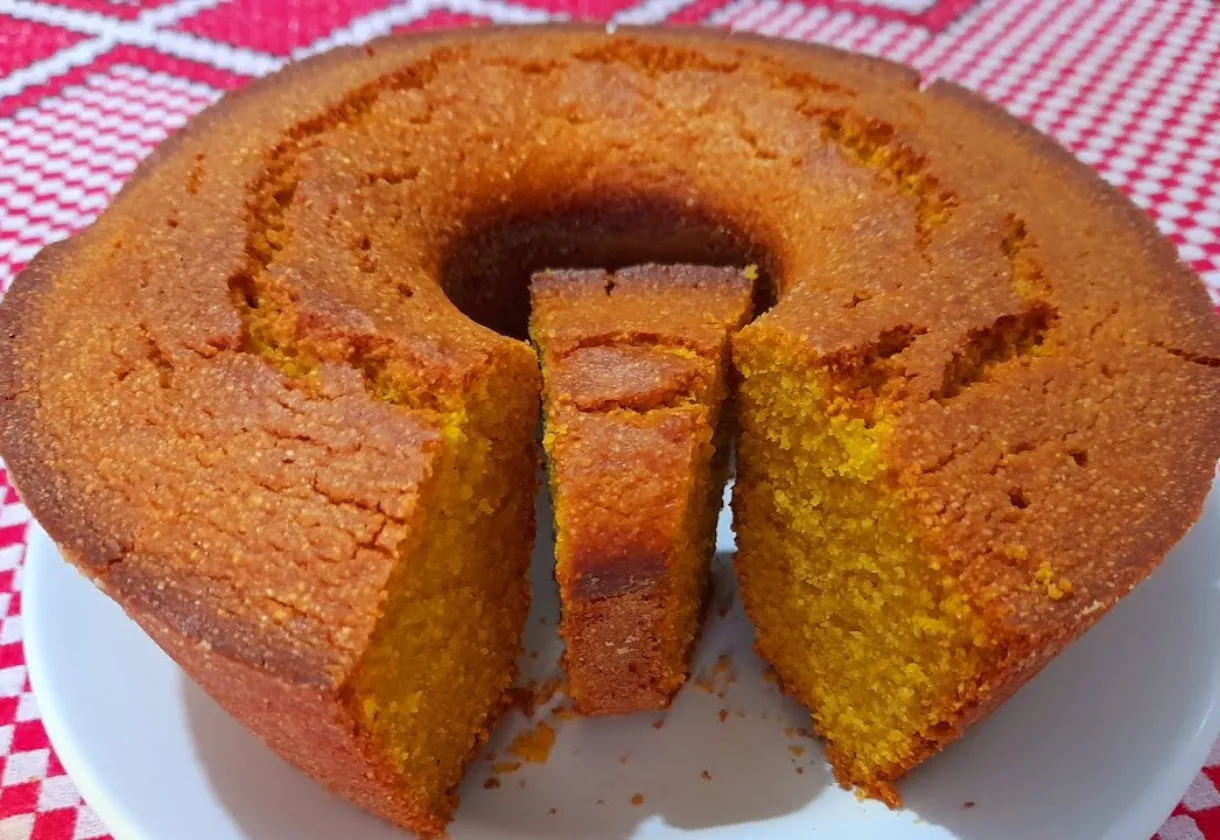 Receita de Bolo de fubá com farinha de arroz