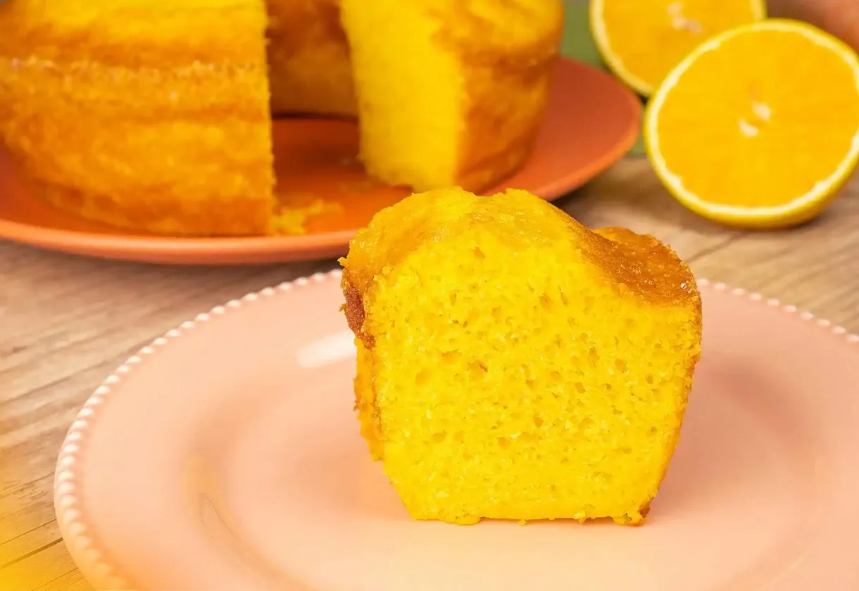 Receita de Bolo de laranja com cenoura
