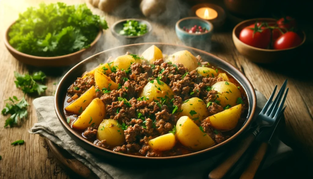 Receita de Carne Moída com Batata