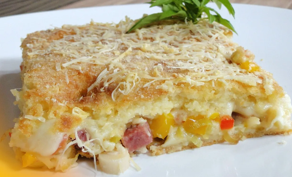 torta de frango de liquidificador