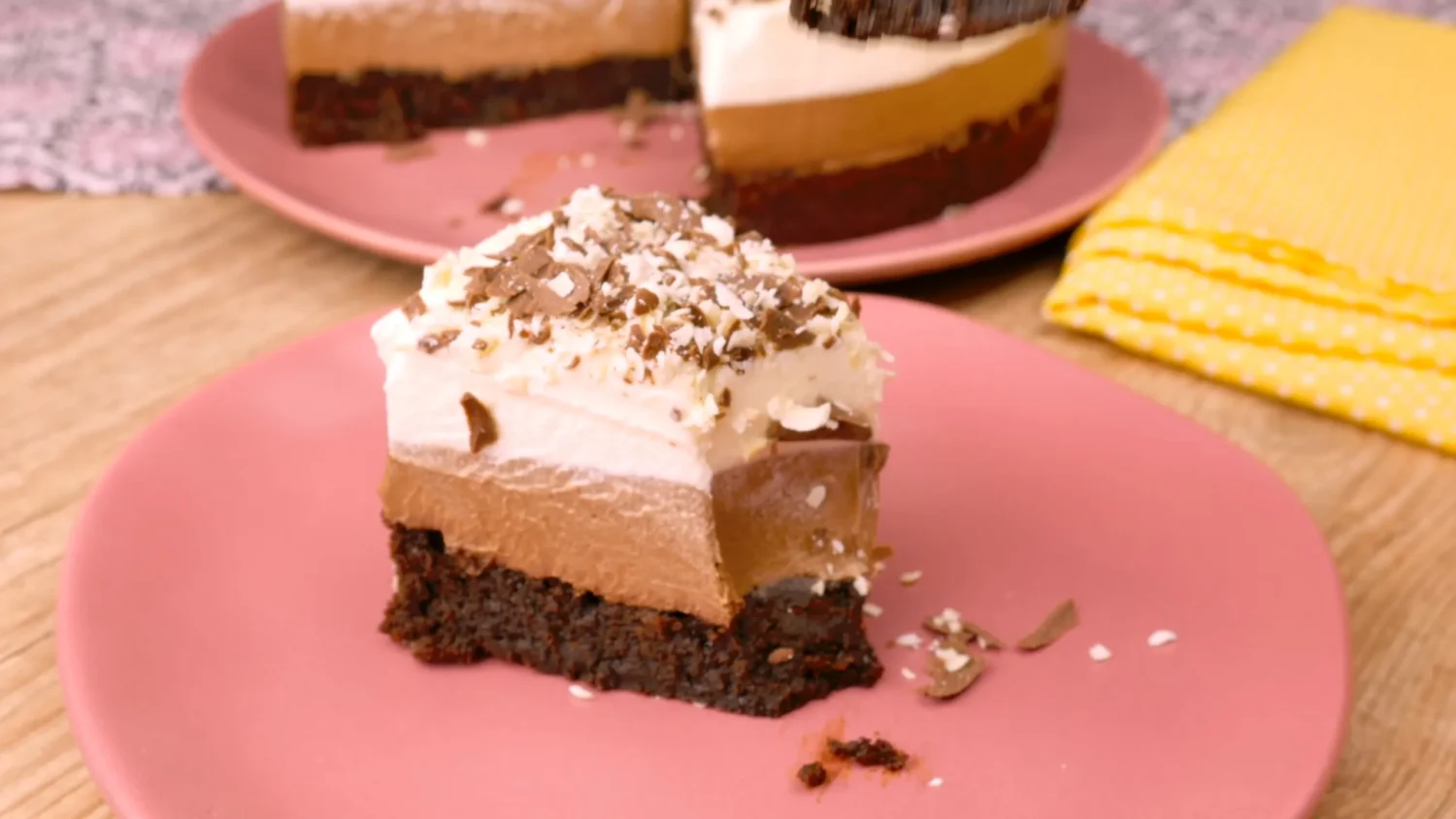 Como Armazenar a Torta Brownie com Duas Mousses