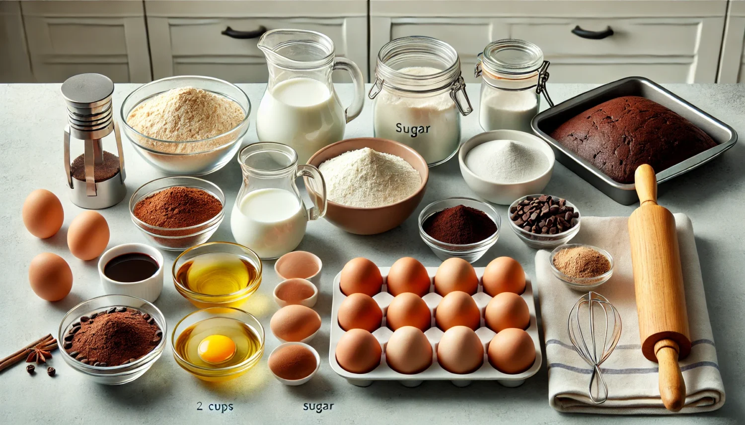 Ingredientes Essenciais para Fazer o Melhor Bolo Caseiro de Chocolate