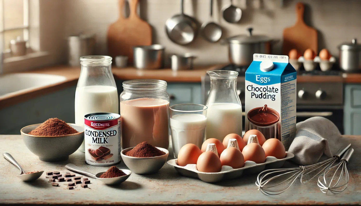 Ingredientes do Pudim de Chocolate Escolhendo os Melhores Ingredientes para o Seu Pudim Perfeito