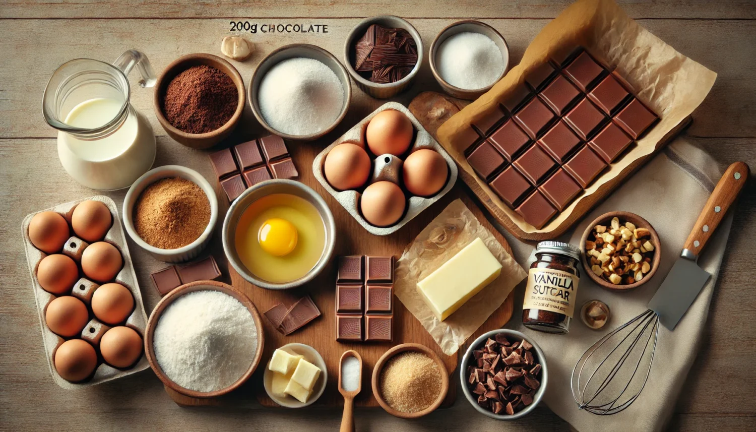 Ingredientes essenciais para a receita de brownie de chocolate perfeito