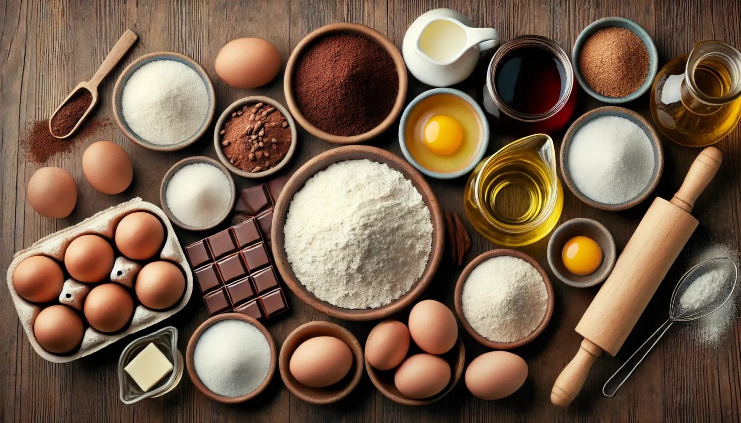 Ingredientes para a Receita Fácil de Bolo de Chocolate Saiba Tudo que Você Vai Precisar