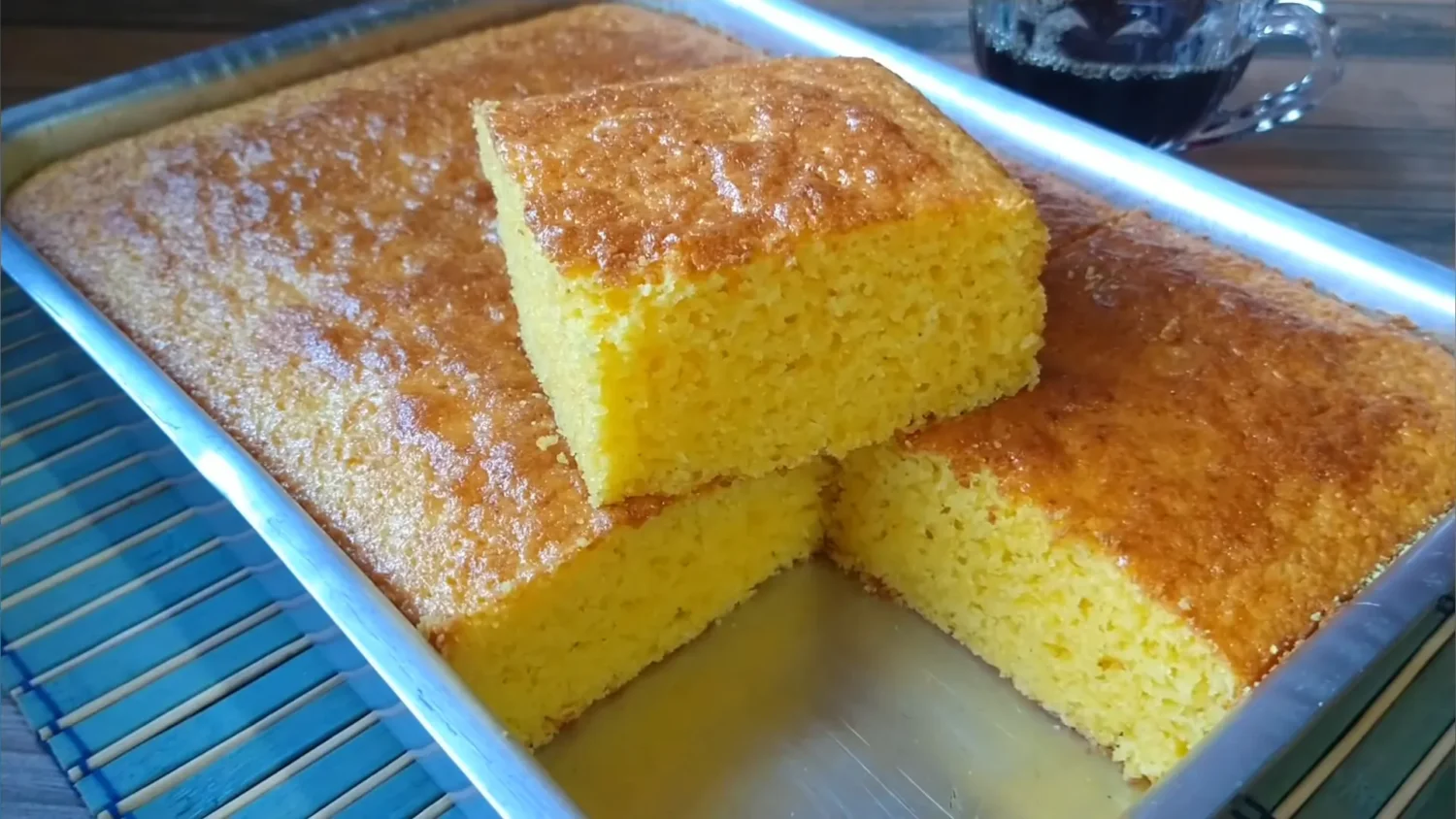 Receita Fácil de Bolo de Fubá com Laranja Sem Farinha de Trigo e Sem Leite