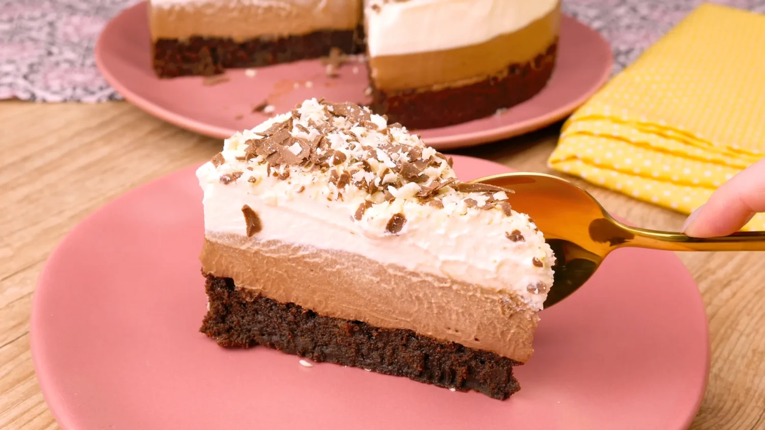 Torta Brownie com Mousses Sobremesa Ideal para Amantes de Chocolate